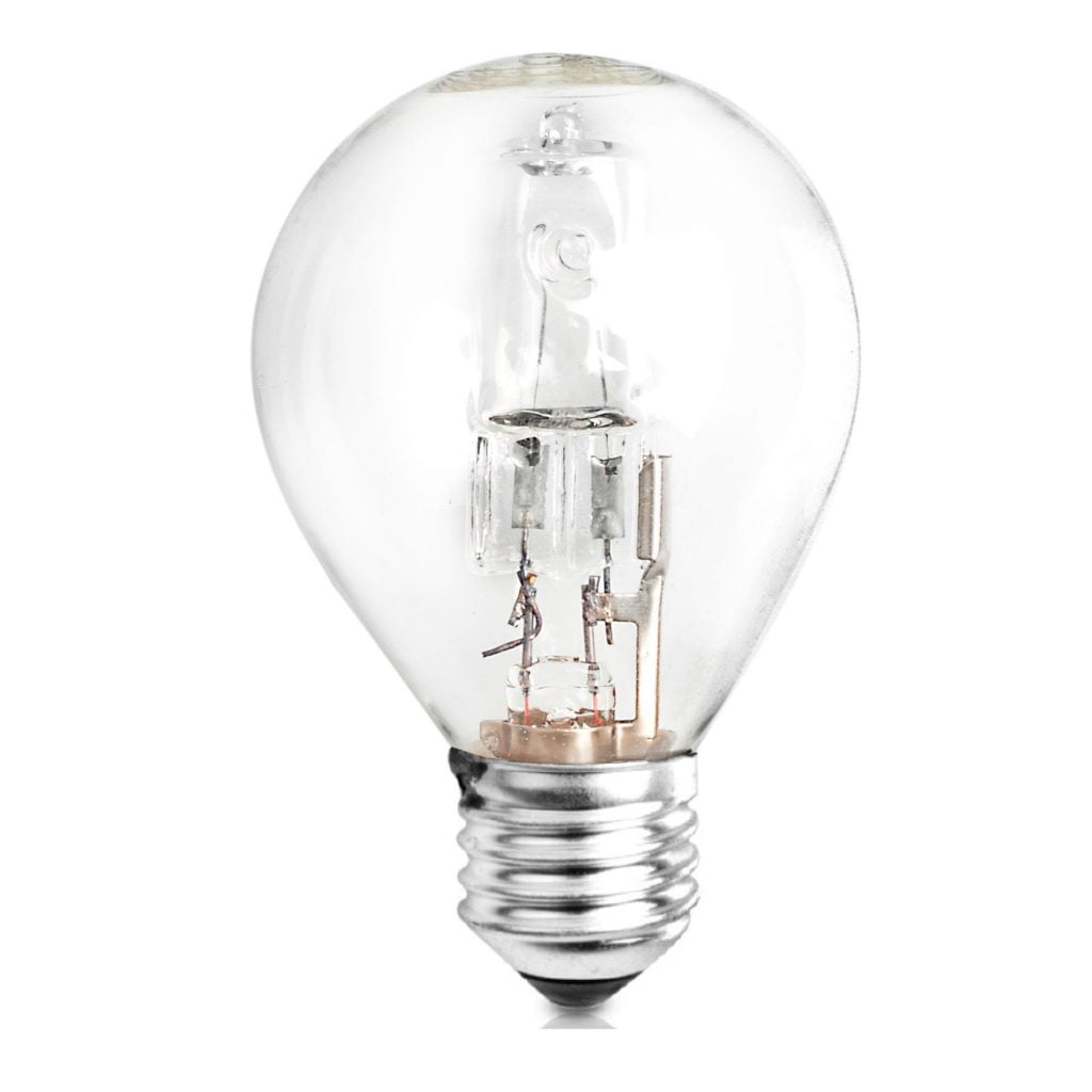 BOMBILLA ECO HALÓGENA MATEL ESFÉRICA CLARA E27 28W