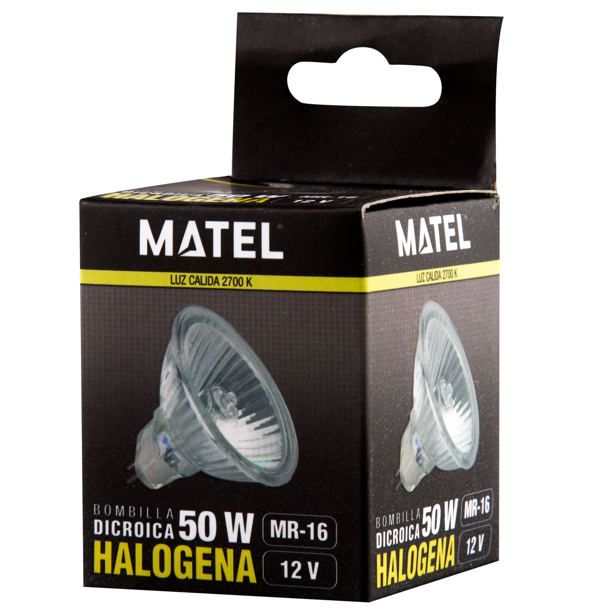 BOMBILLA ECO HALÓGENA MATEL DICROICA MR16 12V 60º 50W - Imagen 2