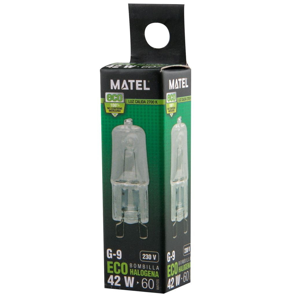 BOMBILLA ECO HALÓGENA MATEL G9 HI-PIN 42W - Imagen 2