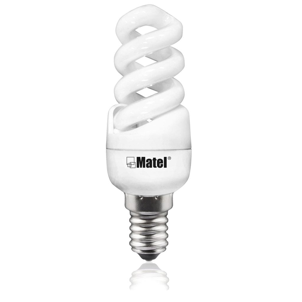 BOMBILLA BAJO CONSUMO MATEL ESPIRAL MICRO E14 30W FRÍA