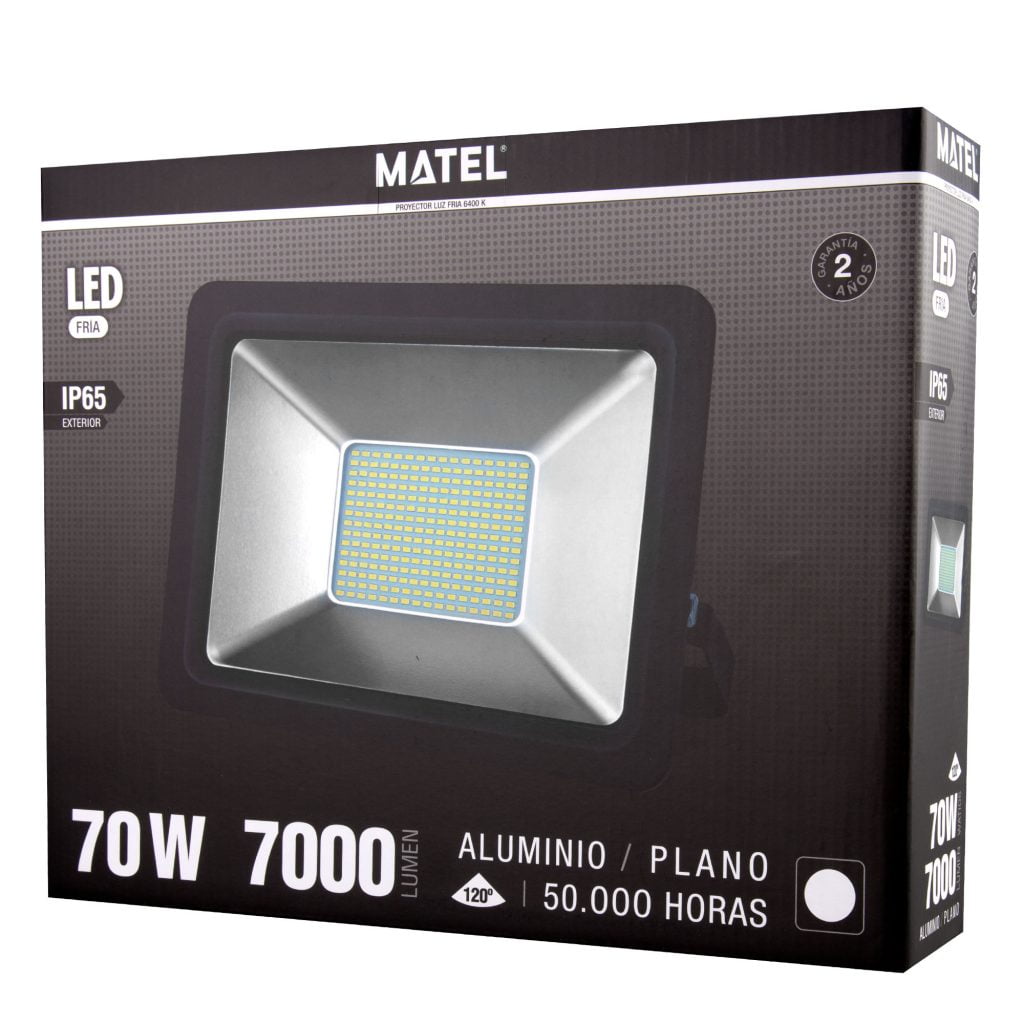 PROYECTOR LED MATEL NEGRO IP65 70W FRÍA - Imagen 2