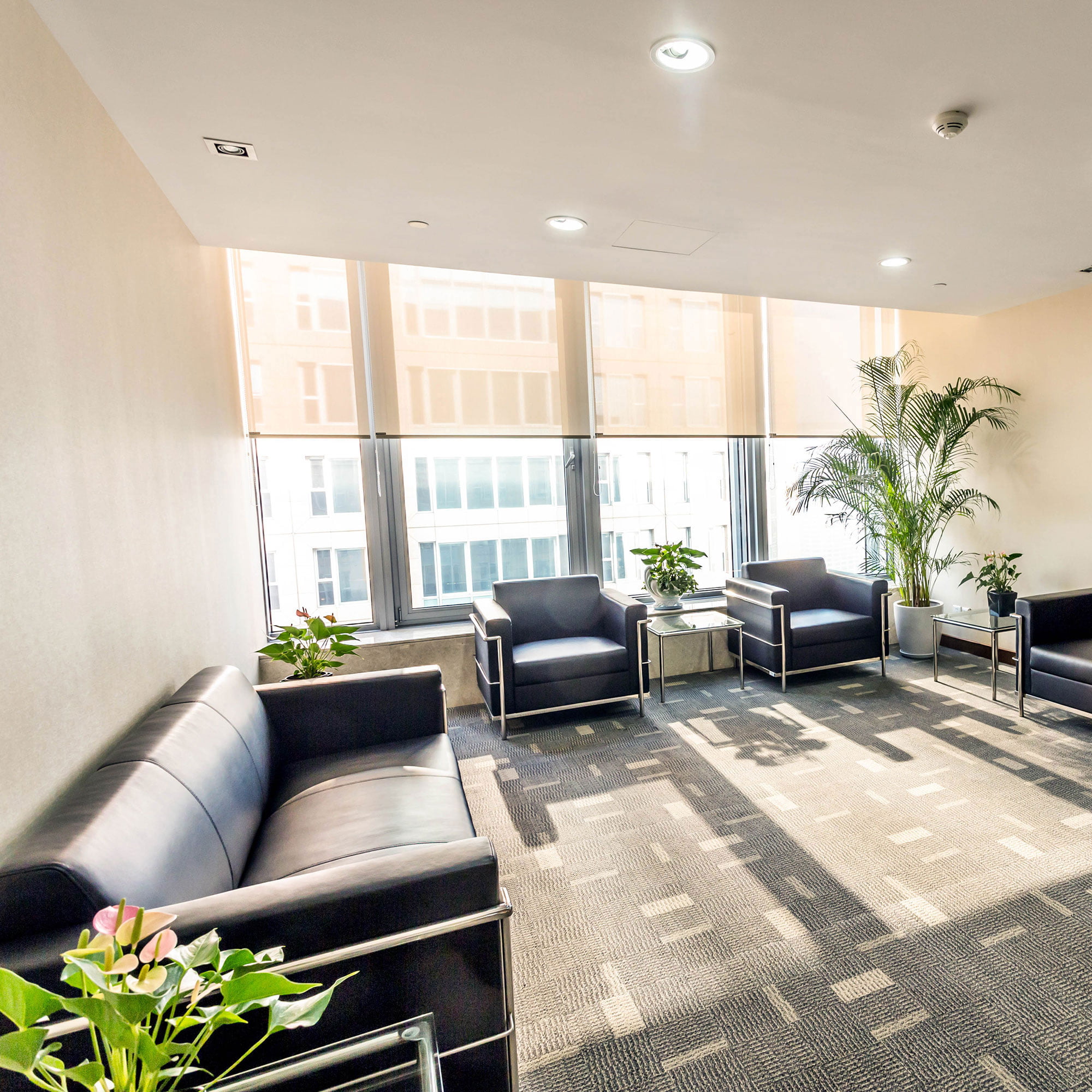 ARO LED MATEL BASCULANTE CUADRADO BLANCO 5W CÁLIDA en oficina