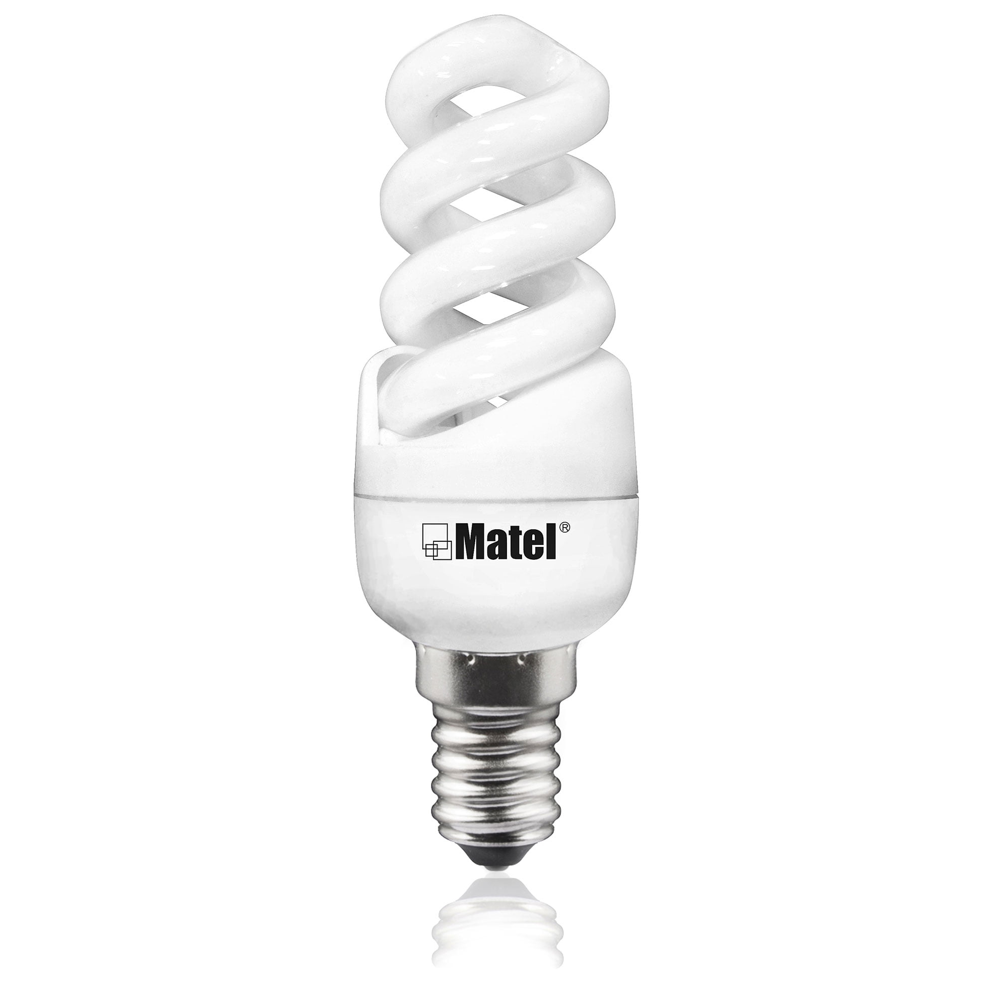 BOMBILLA BAJO CONSUMO MATEL ESPIRAL MINI E14 15W FRÍA