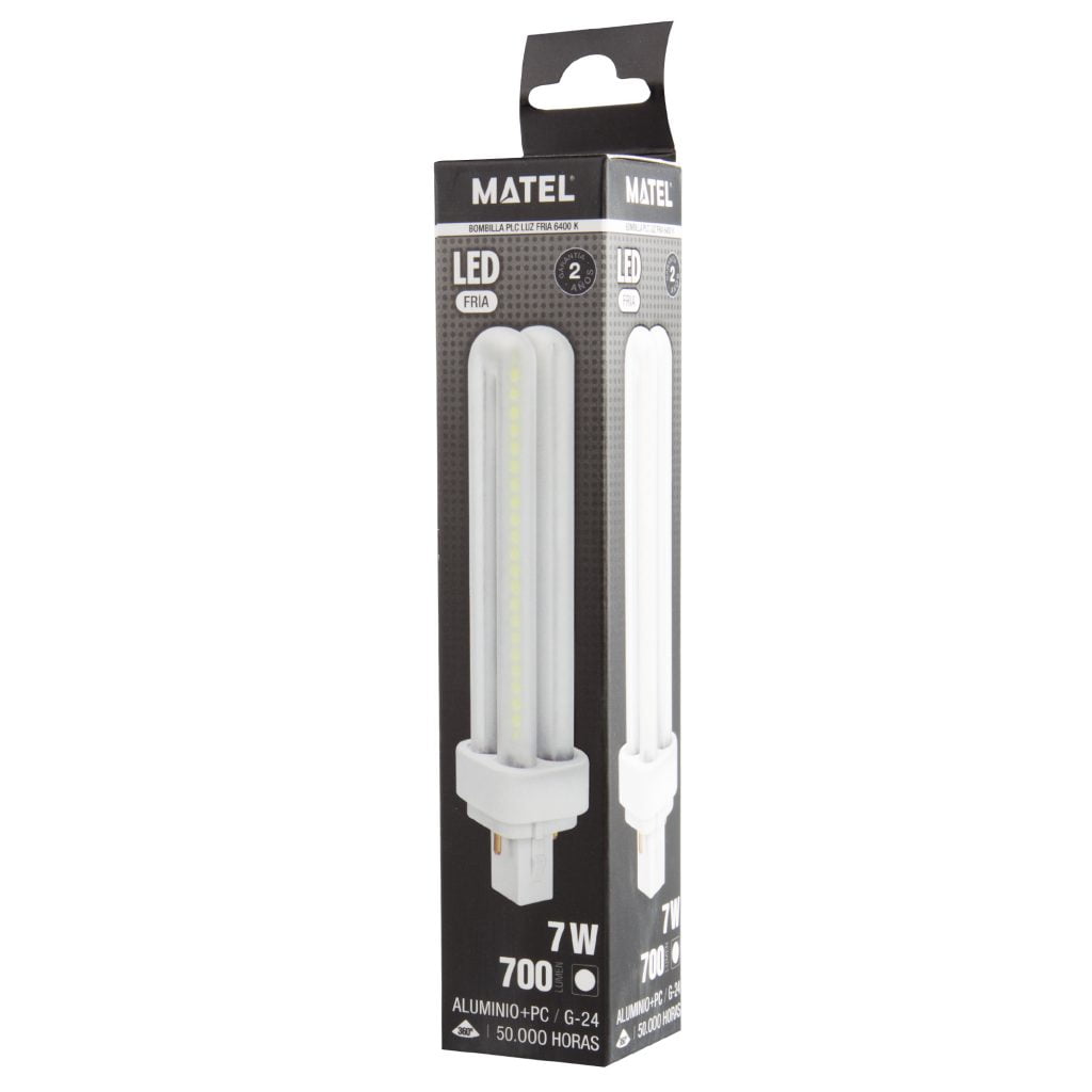 BOMBILLA LED MATEL PLC G24 7W FRÍA - Imagen 2