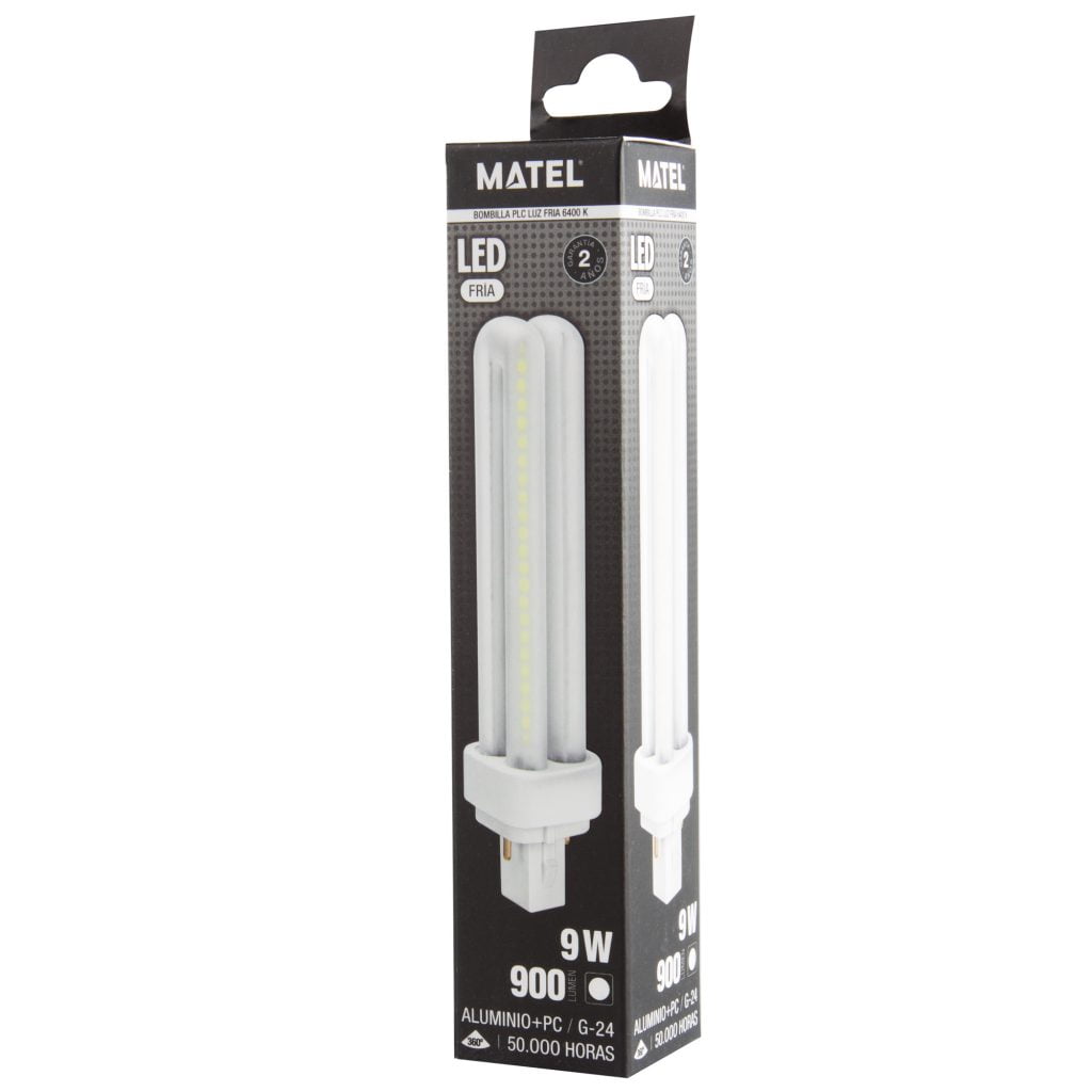 BOMBILLA LED MATEL PLC G24 9W FRÍA - Imagen 2
