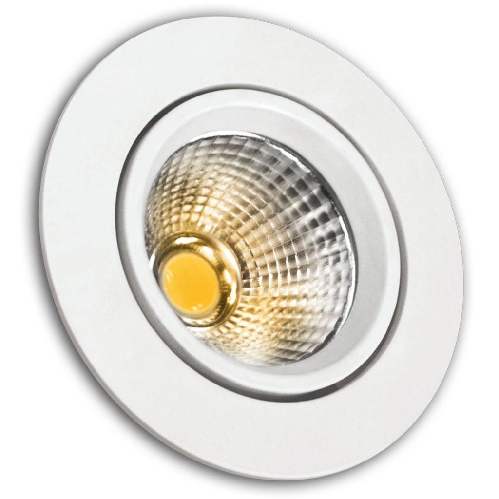 ARO LED MATEL BASCULANTE REDONDO BLANCO 8W CÁLIDA