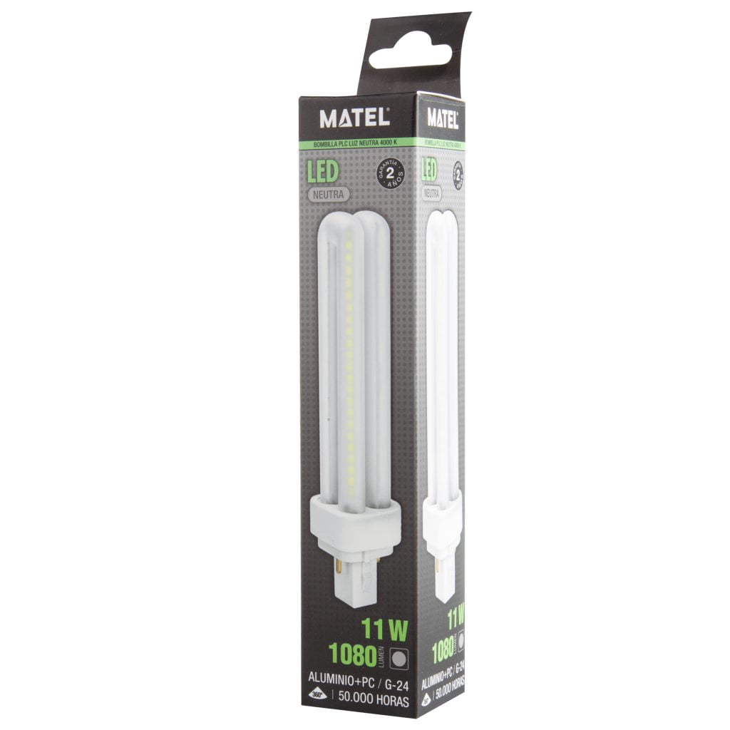 BOMBILLA LED MATEL PLC G24 11W NEUTRA - Imagen 2