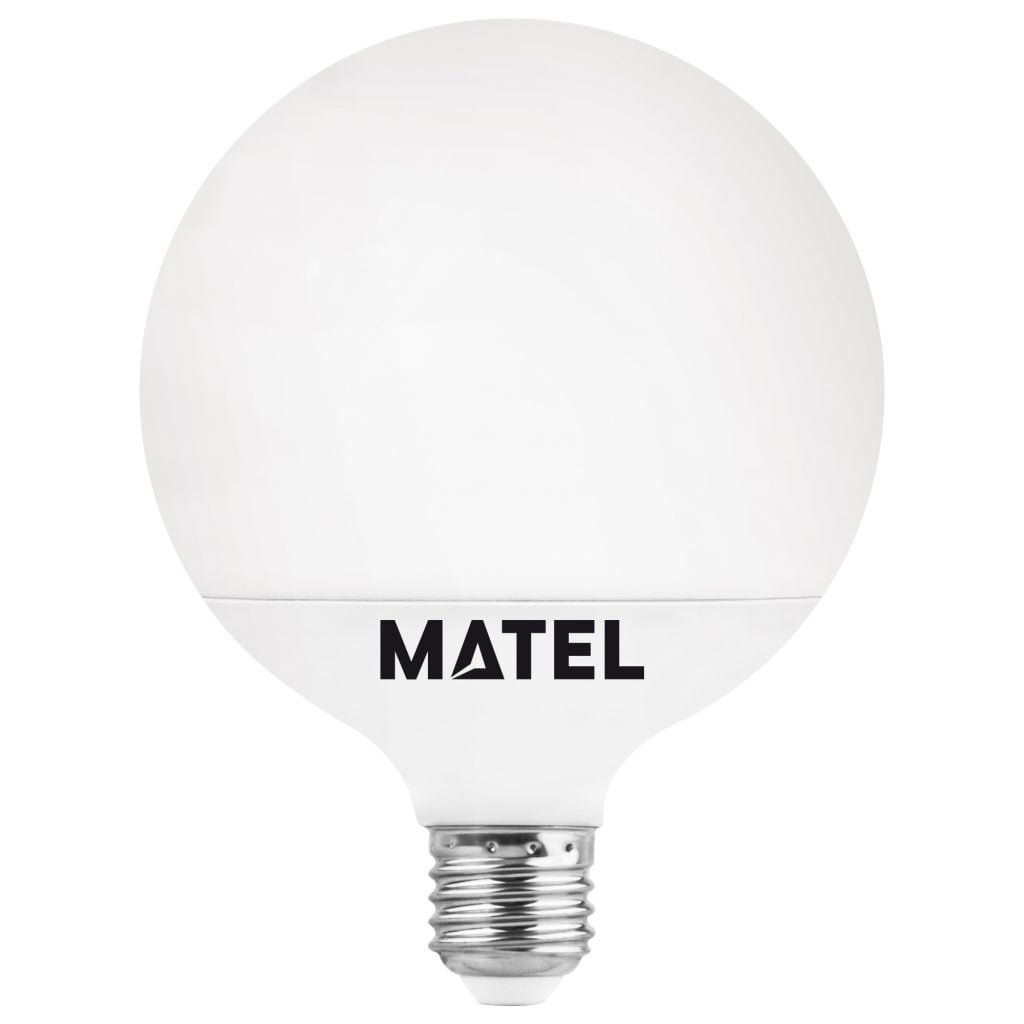 BOMBILLA LED MATEL GLOBO E27 G120 18W CÁLIDA
