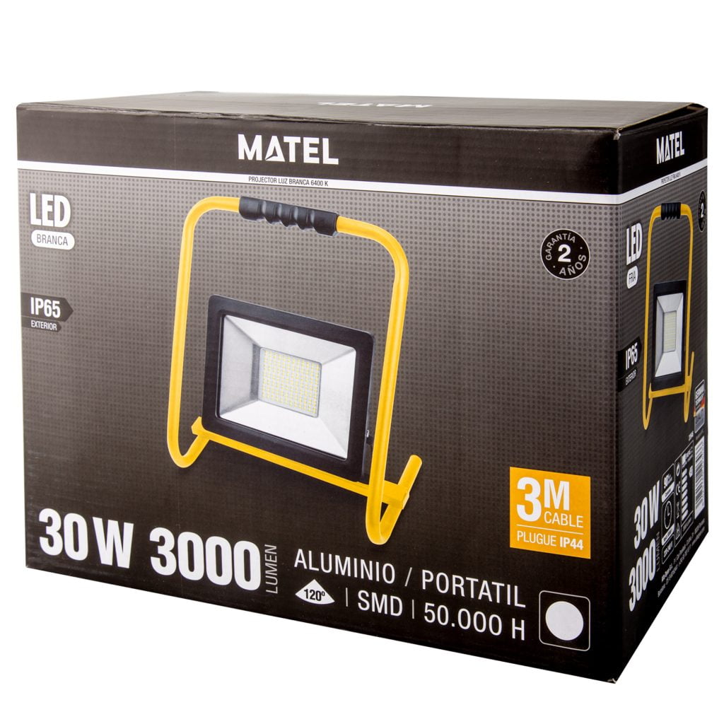 PROYECTOR LED MATEL CON SOPORTE IP65 30W FRÍA - Imagen 2