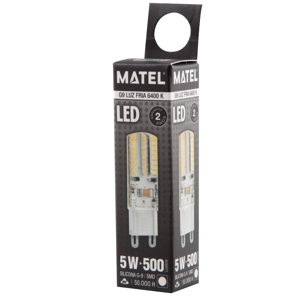 BOMBILLA LED MATEL G9 SILICONA 5W FRÍA - Imagen 2