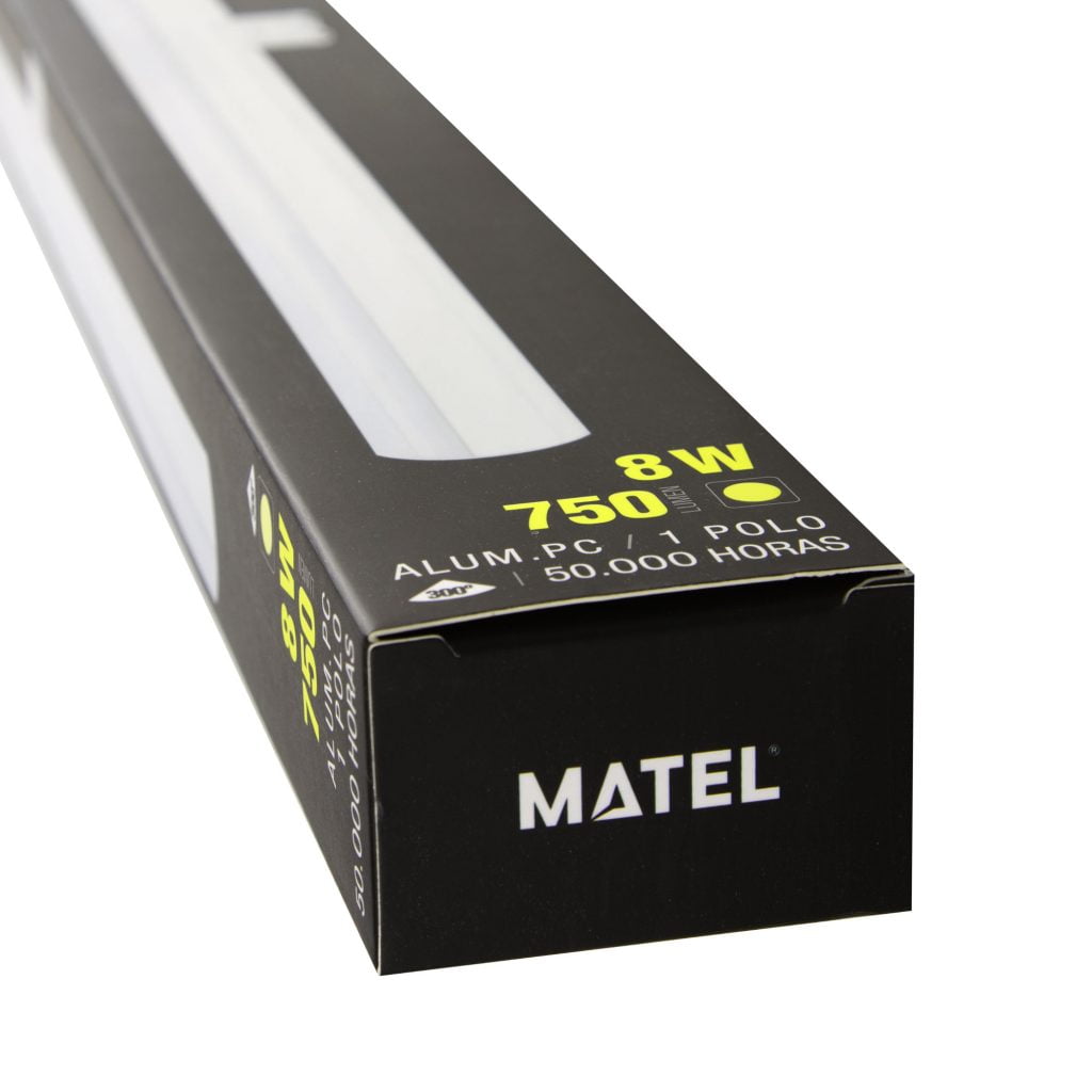 LINESTRA LED MATEL 50CM 8W 1POLO CÁLIDA - Imagen 2