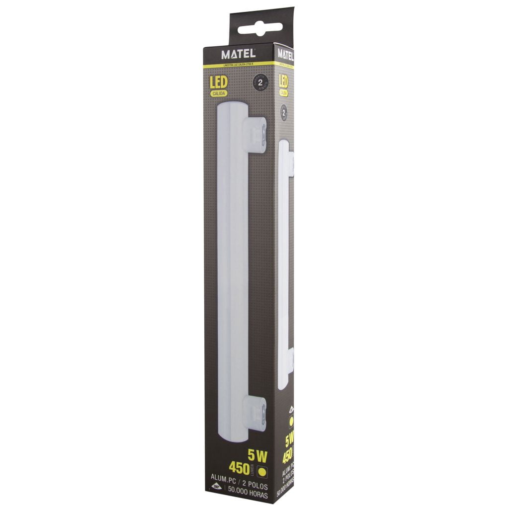 LINESTRA LED MATEL 30CM 5W 2POLOS CÁLIDA - Imagen 2