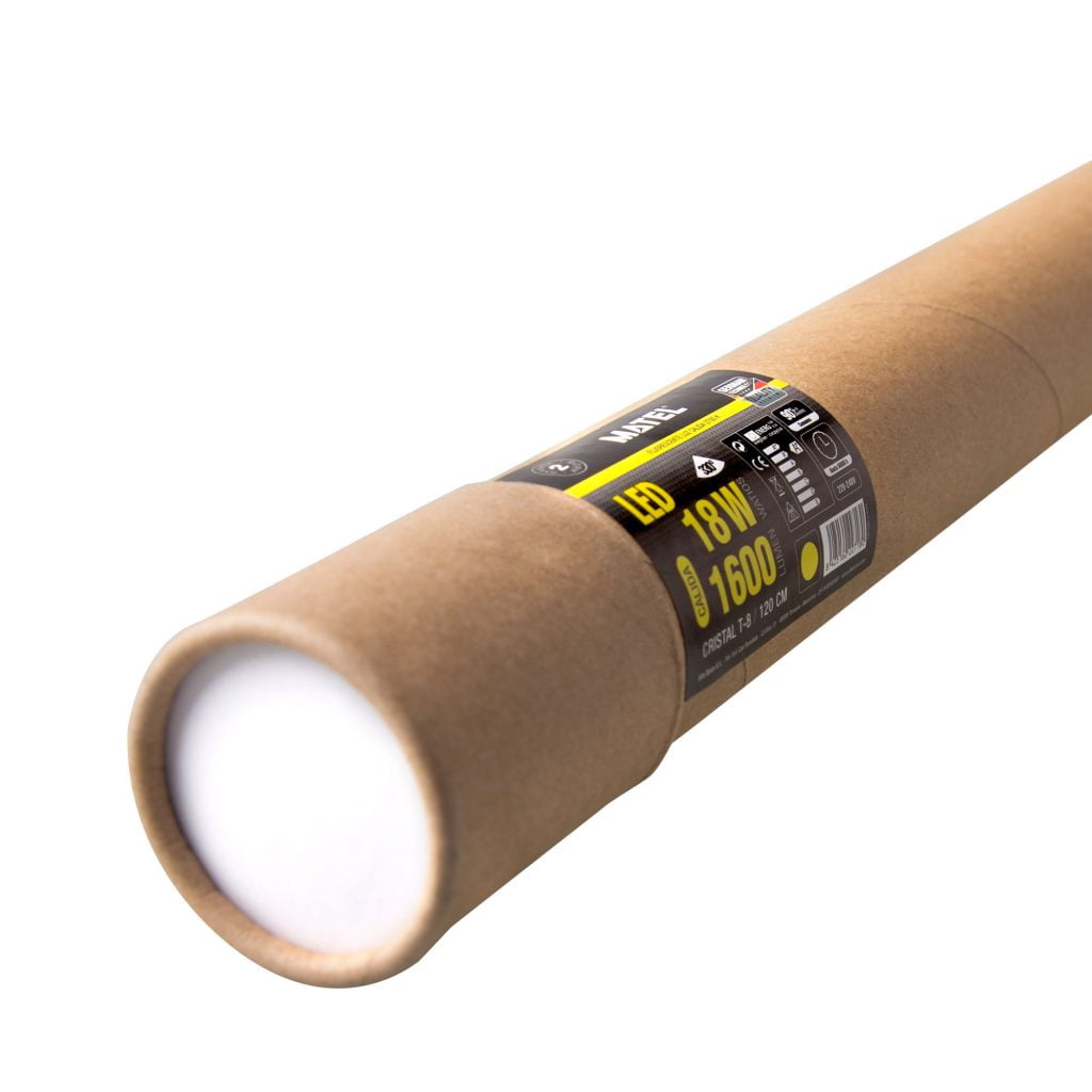 FLUORESCENTE LED MATEL CRISTAL 120CM 18W CÁLIDA - Imagen 2