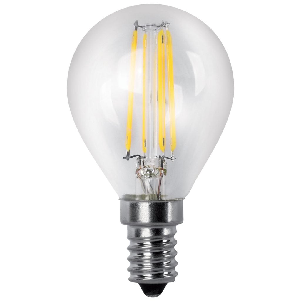 BOMBILLA LED MATEL FILAMENTO E14 G45 4W CÁLIDA CLARA