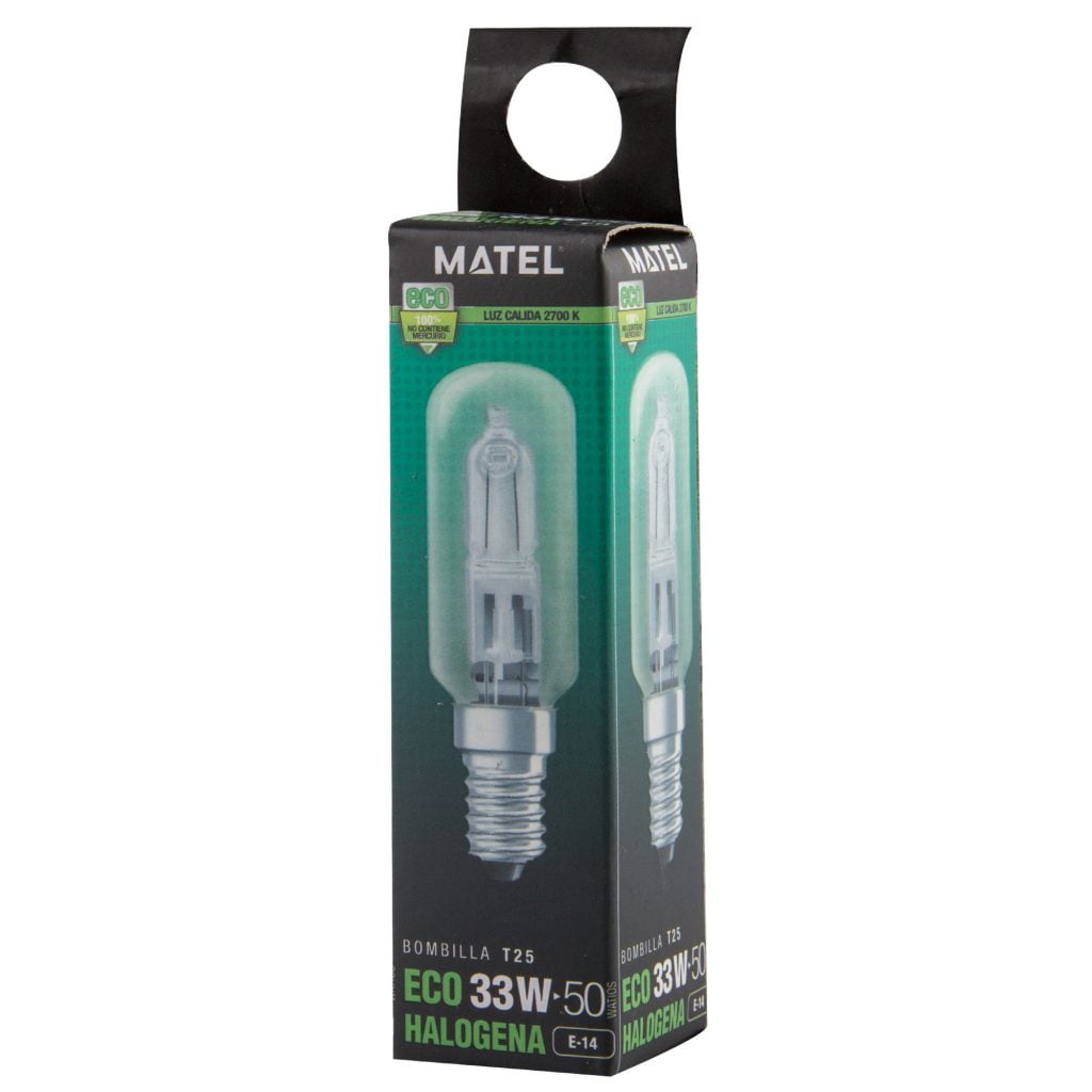 BOMBILLA ECO HALÓGENA MATEL CAMPANA E14 33W - Imagen 2