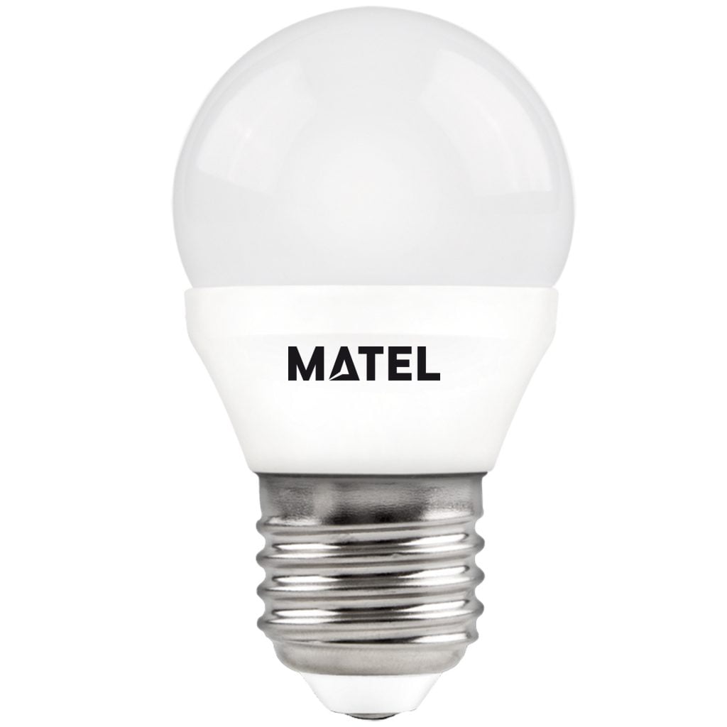 BOMBILLA LED MATEL ESFÉRICA E27 7W FRÍA