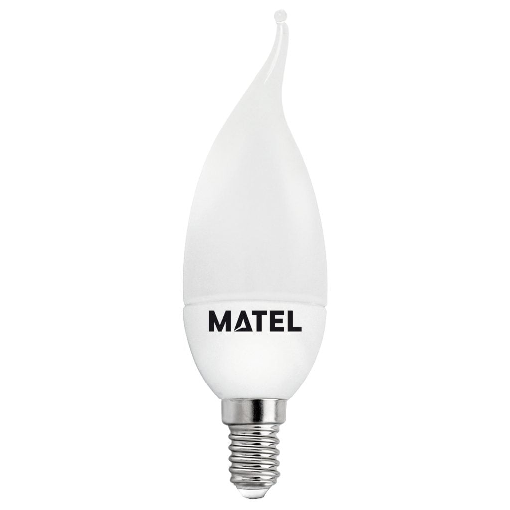 BOMBILLA LED MATEL VELA FLAMA E14 7W CÁLIDA