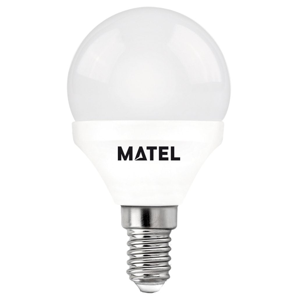 BOMBILLA LED MATEL ESFÉRICA E14 7W NEUTRA