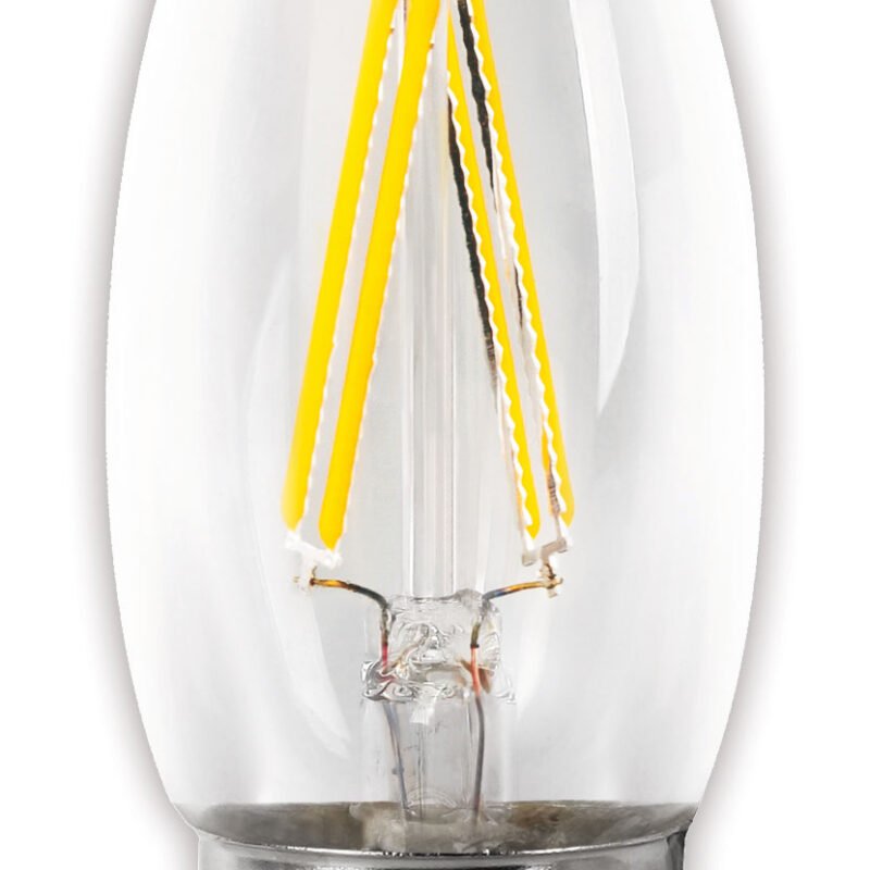 BOMBILLA LED MATEL FILAMENTO E27 VELA 4W CÁLIDA CLARA