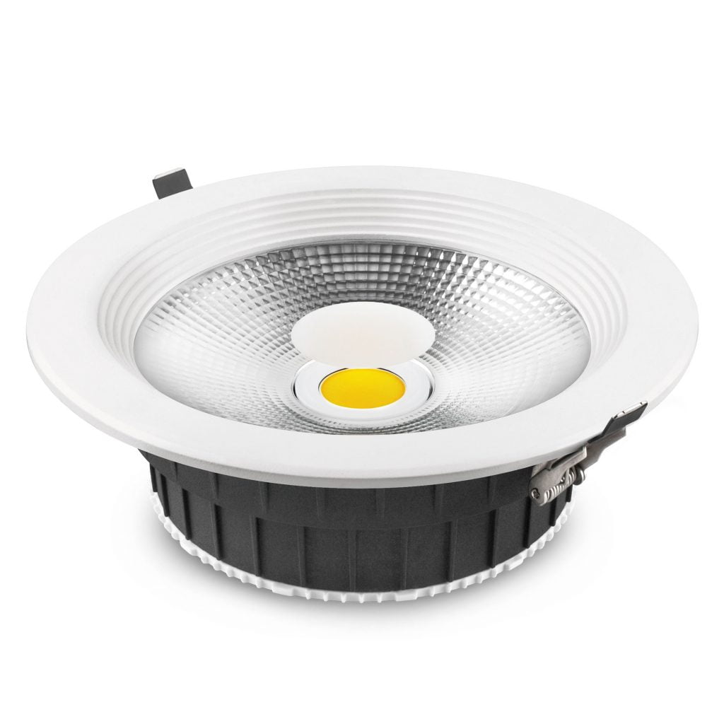 DOWNLIGHT LED MATEL ALUMINIO BLANCO EMPOTRAR 30W FRÍA