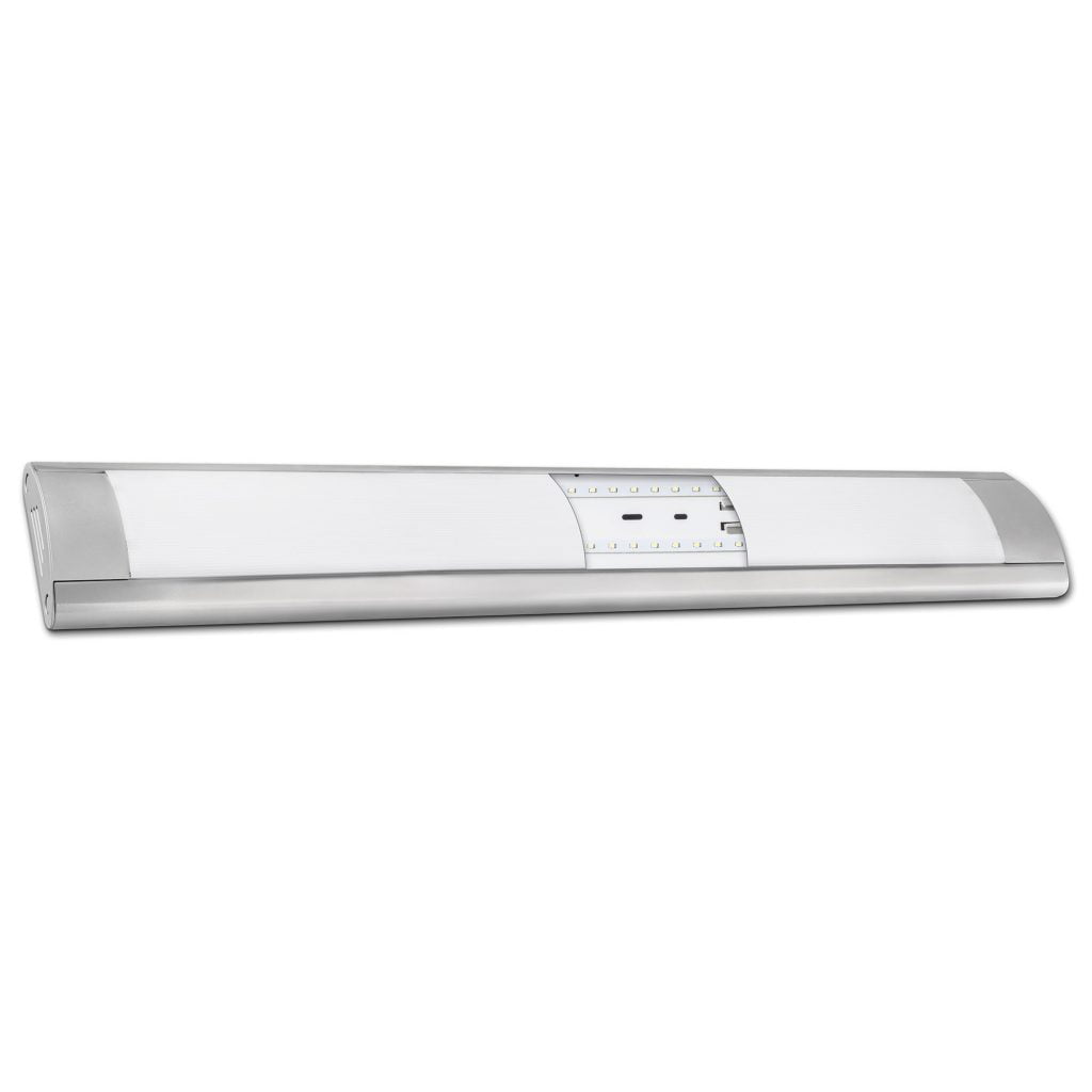 PANTALLA LED INTEGRADO MATEL PLATA 18W 60CM CÁLIDA