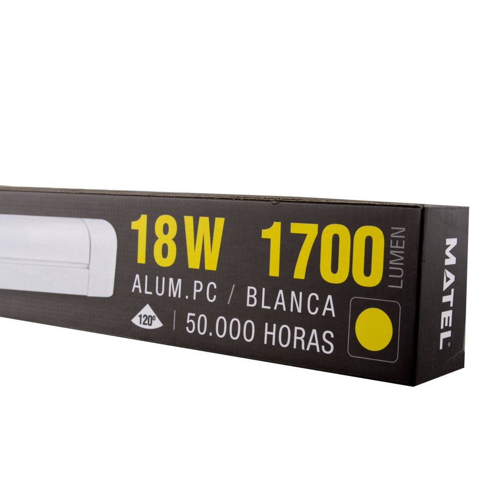 REGLETA LED INTEGRADO MATEL REDONDEADA 18W 60CM CÁLIDA - Imagen 2