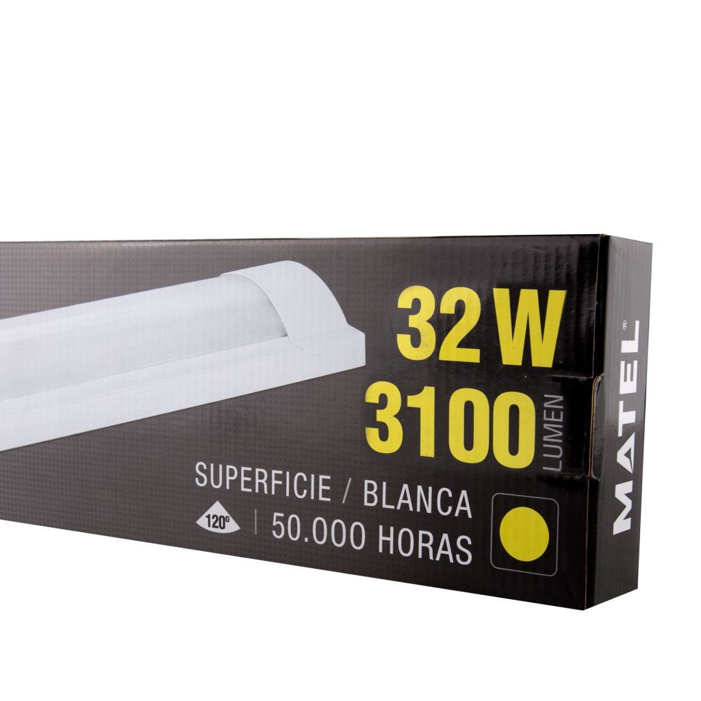 PANTALLA LED INTEGRADO MATEL CURVA 32W 120CM CÁLIDA - Imagen 2