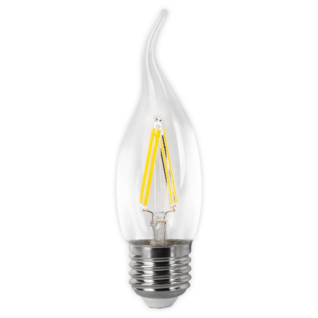 BOMBILLA LED MATEL FILAMENTO E27 FLAMA 4W FRÍA CLARA