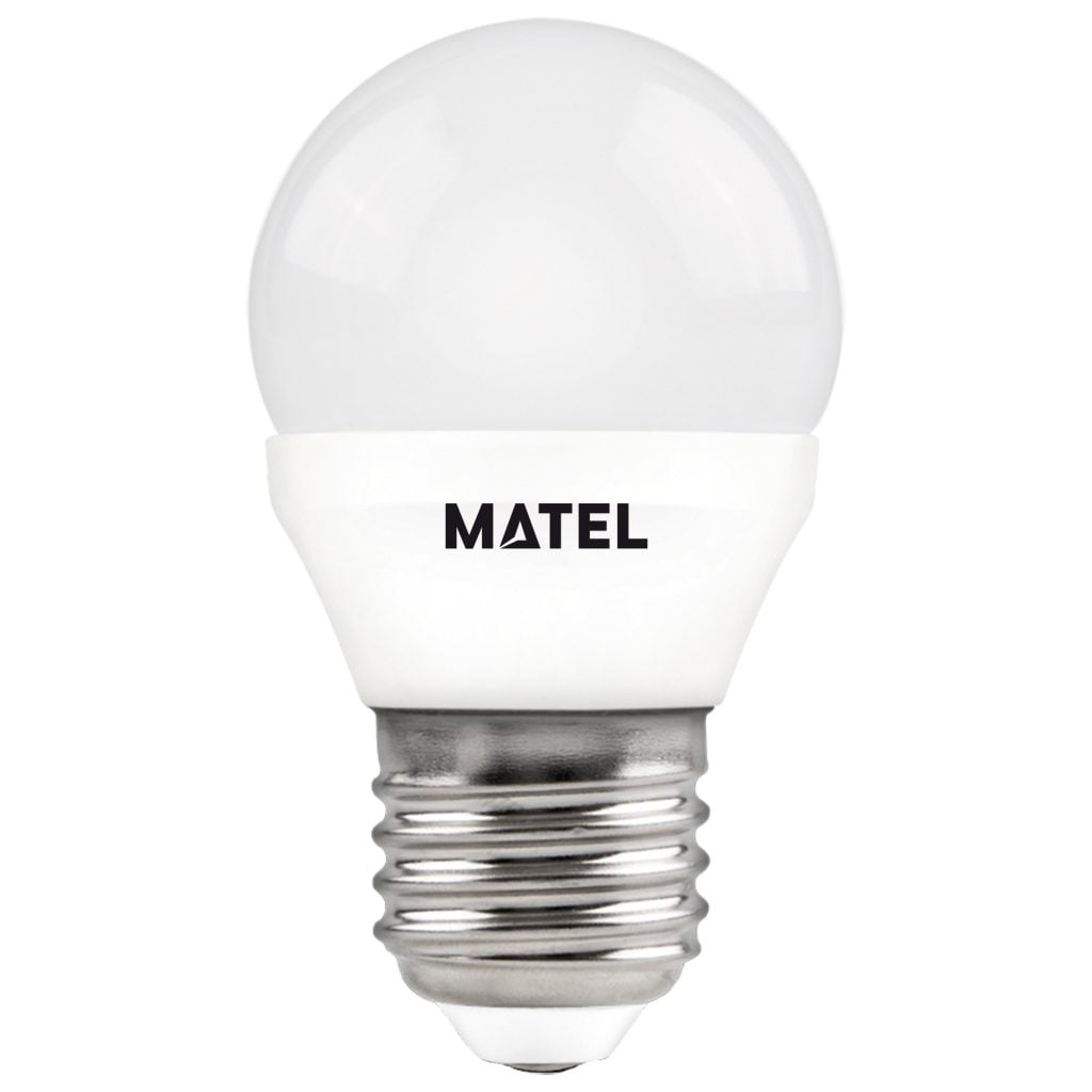 BOMBILLA LED MATEL ESFÉRICA E27 FRÍA 7W REGULABLE