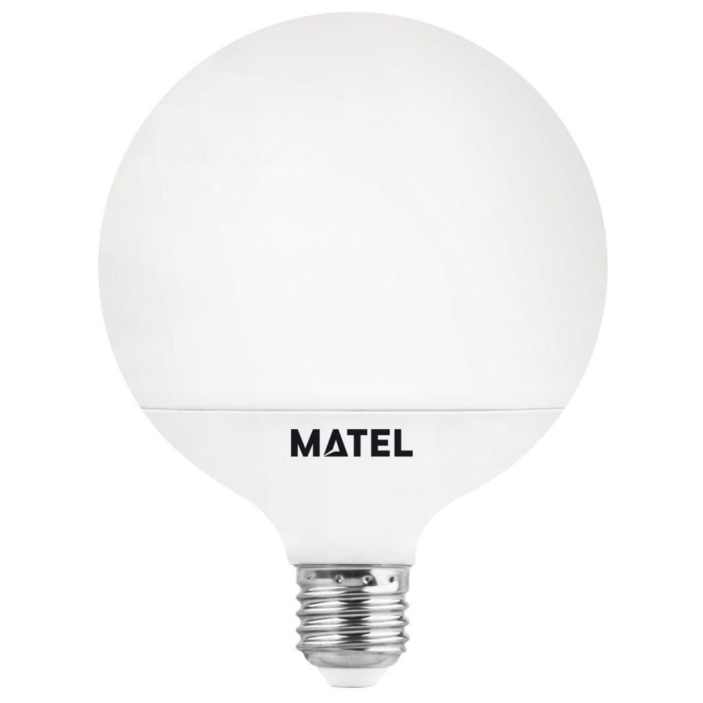 BOMBILLA LED MATEL GLOBO G120 E27 CÁLIDA 15W REGULABLE