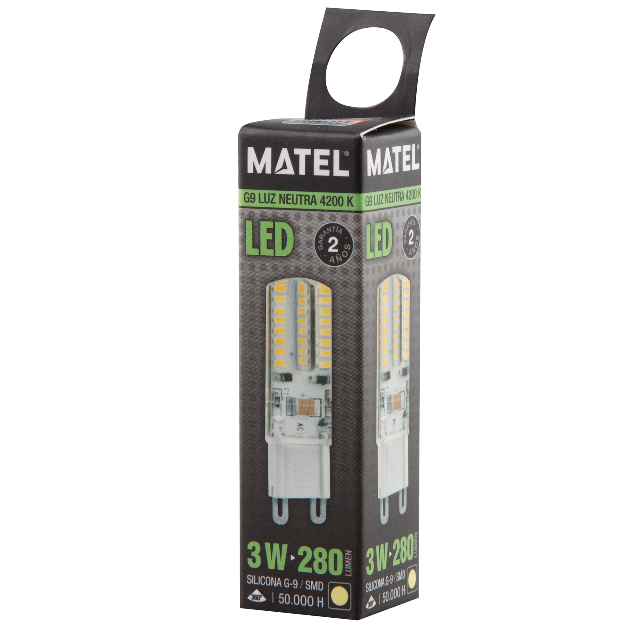 BOMBILLA LED MATEL G9 SILICONA 3W NEUTRA - Imagen 2