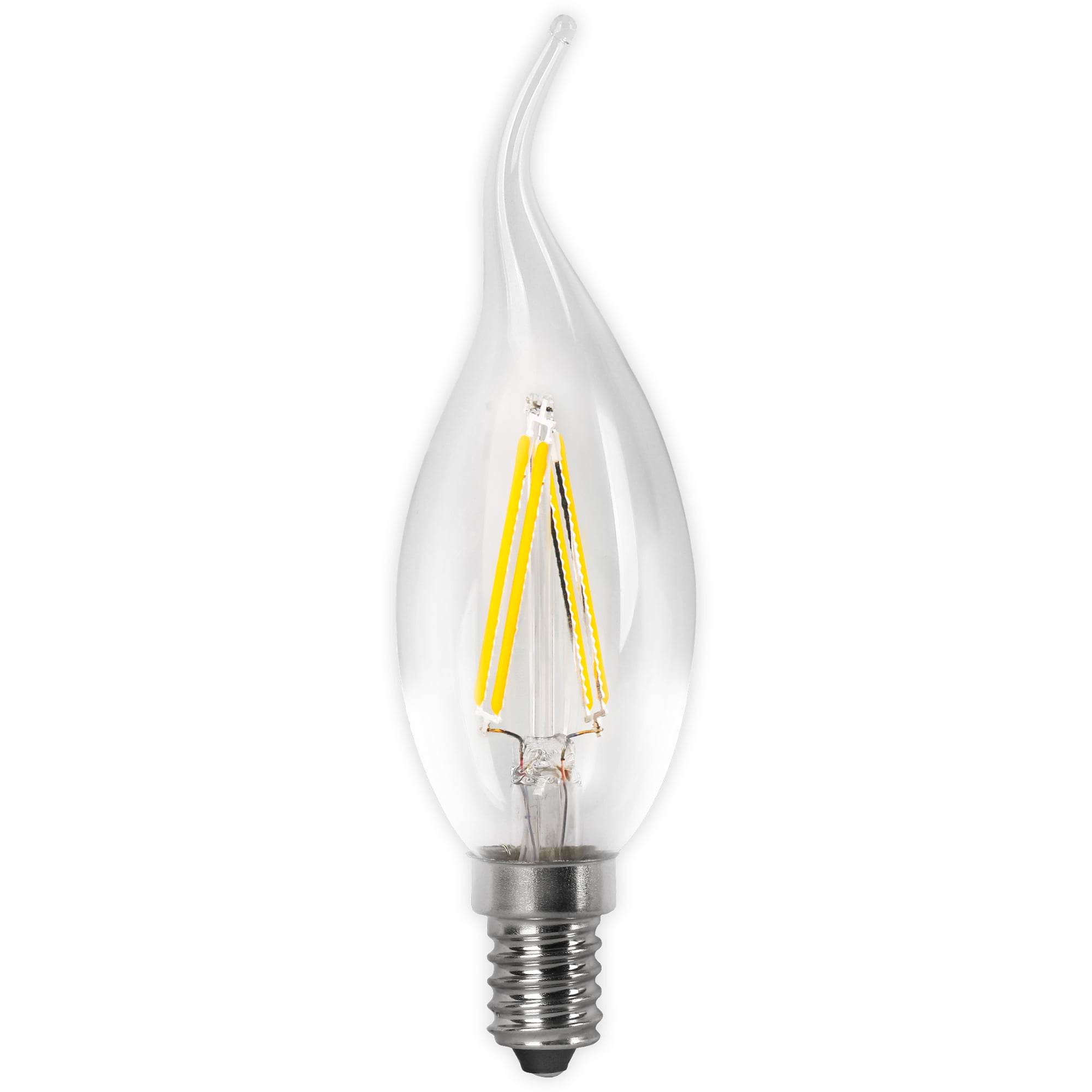 BOMBILLA LED MATEL FILAMENTO E14 FLAMA 2W FRÍA CLARA