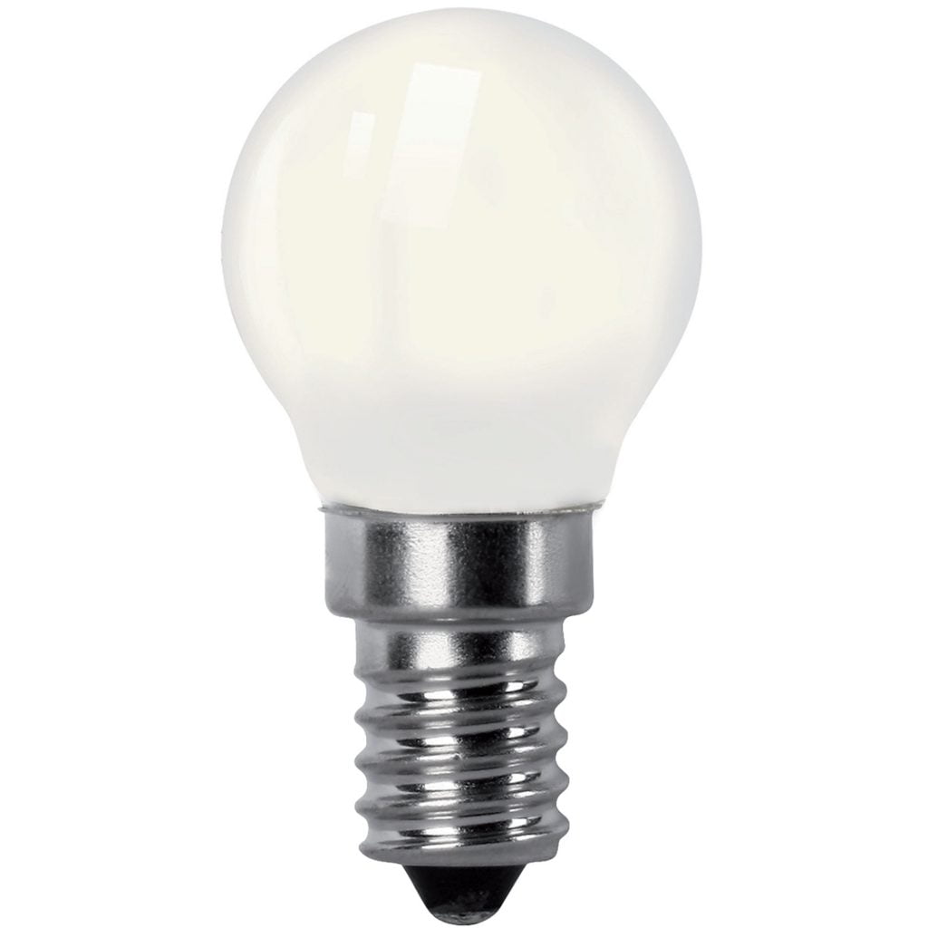 BOMBILLA LED MATEL FILAMENTO E14 G45 2W CÁLIDA OPAL