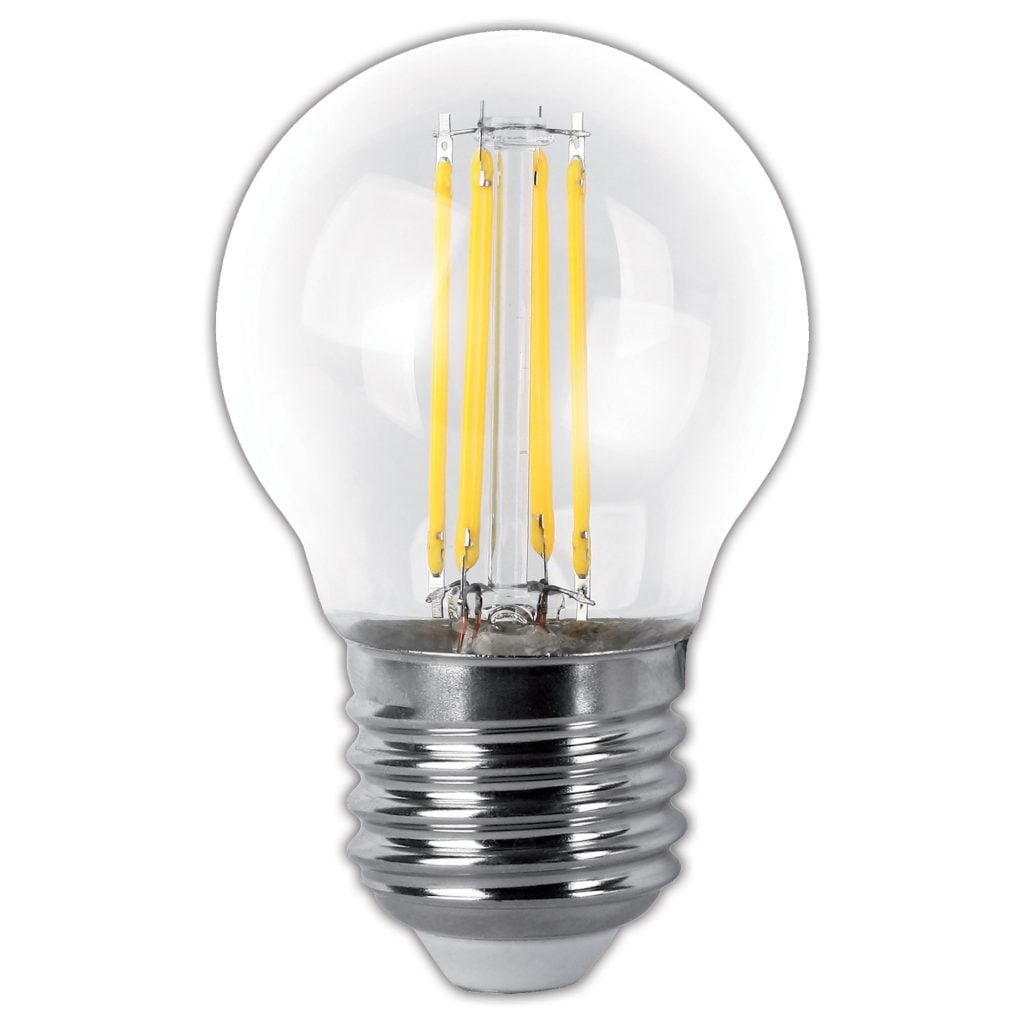 BOMBILLA LED MATEL FILAMENTO E27 G45 2W CÁLIDA CLARA