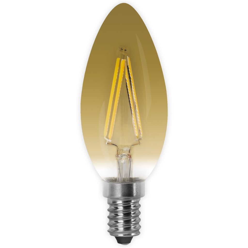BOMBILLA LED MATEL FILAMENTO E14 VELA VINTAGE 4W