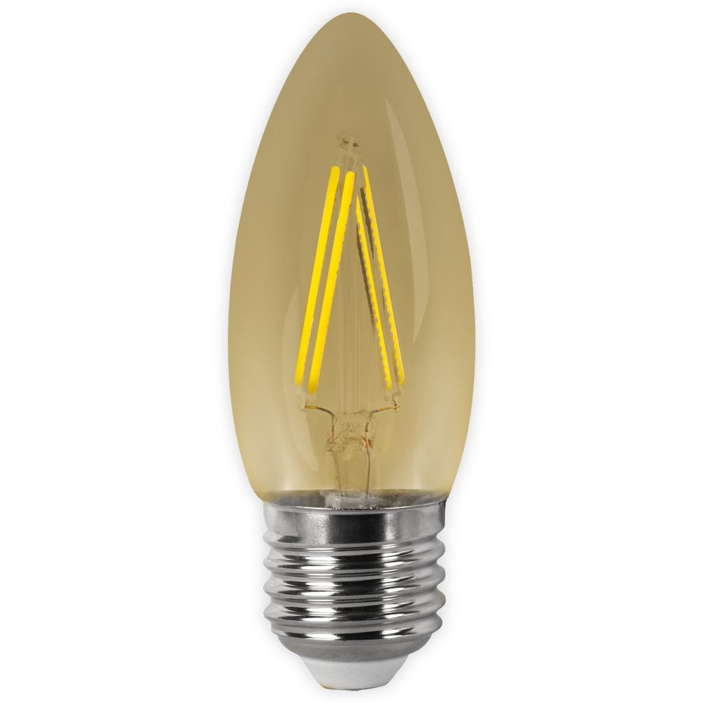 BOMBILLA LED MATEL FILAMENTO E27 VELA VINTAGE 4W
