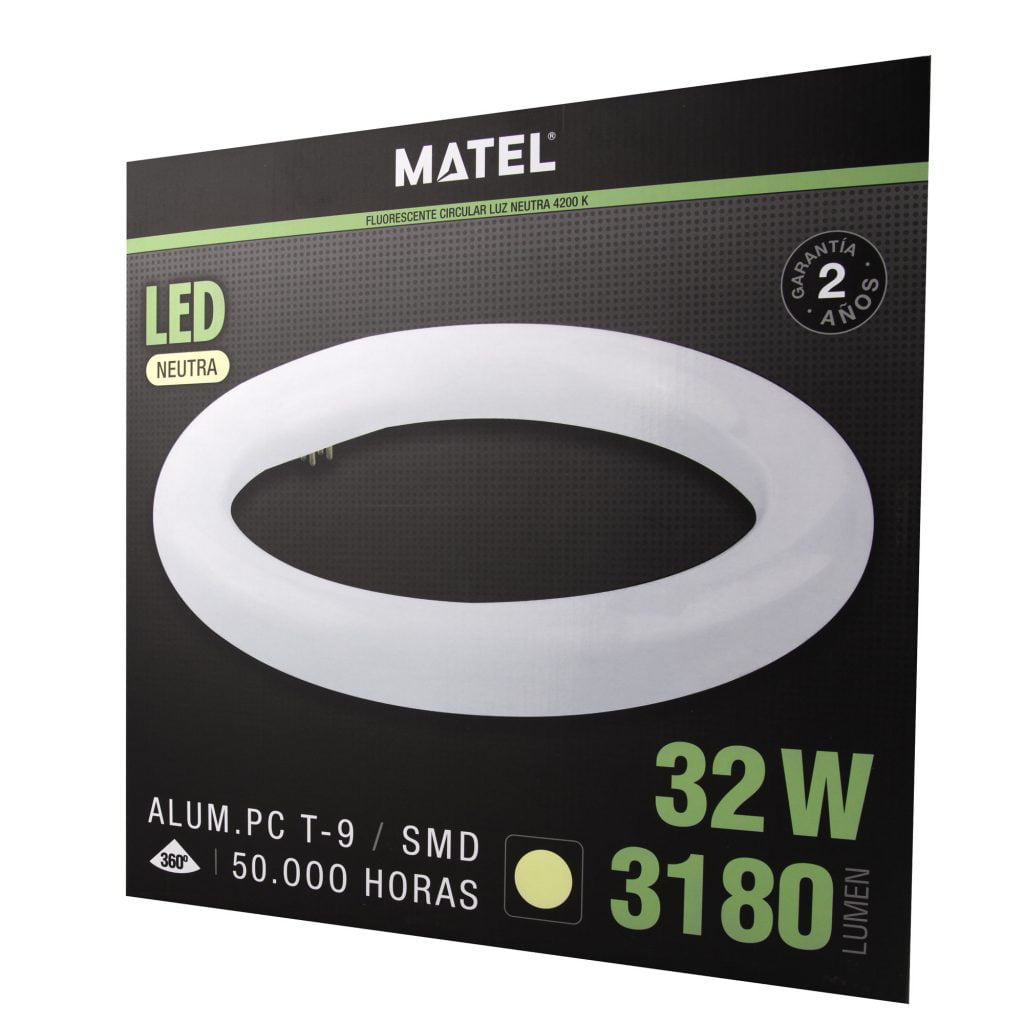 FLUORESCENTE LED MATEL CIRCULAR 40CM 32W NEUTRA - Imagen 2