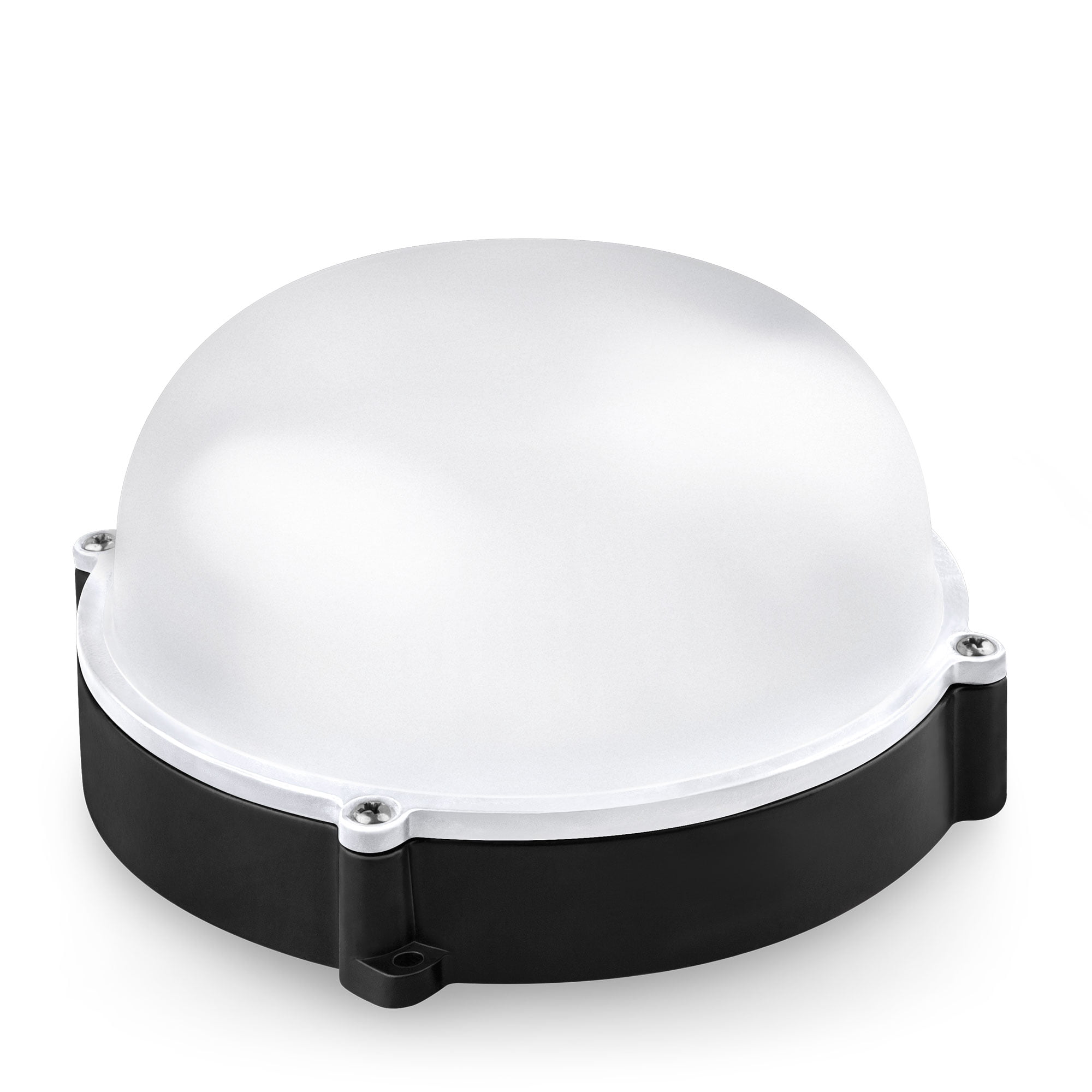 APLIQUE LED MATEL IP65 REDONDO NEGRO 12W FRÍA