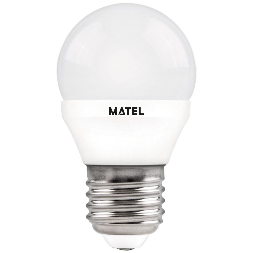 BOMBILLA LED MATEL ESFÉRICA E27 NEUTRA 7W REGULABLE