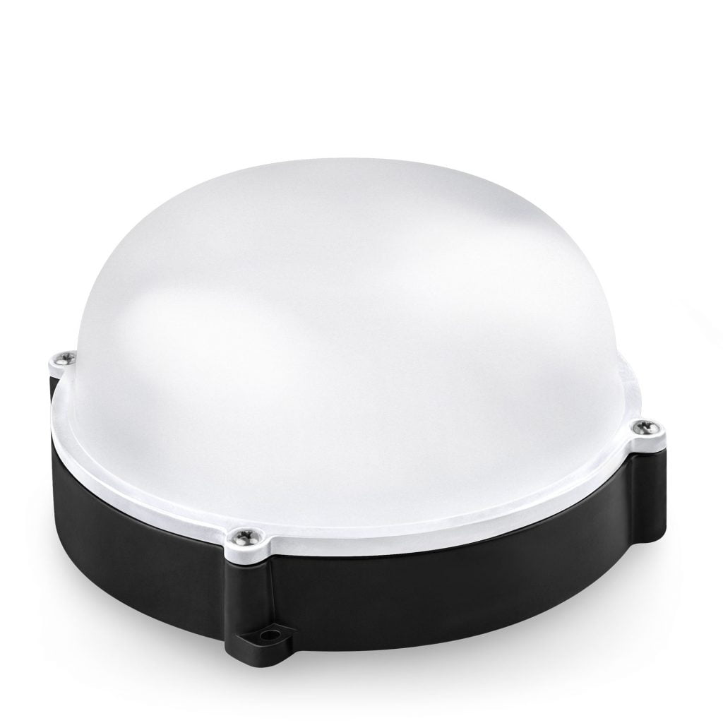 APLIQUE LED MATEL IP65 REDONDO NEGRO 12W NEUTRA