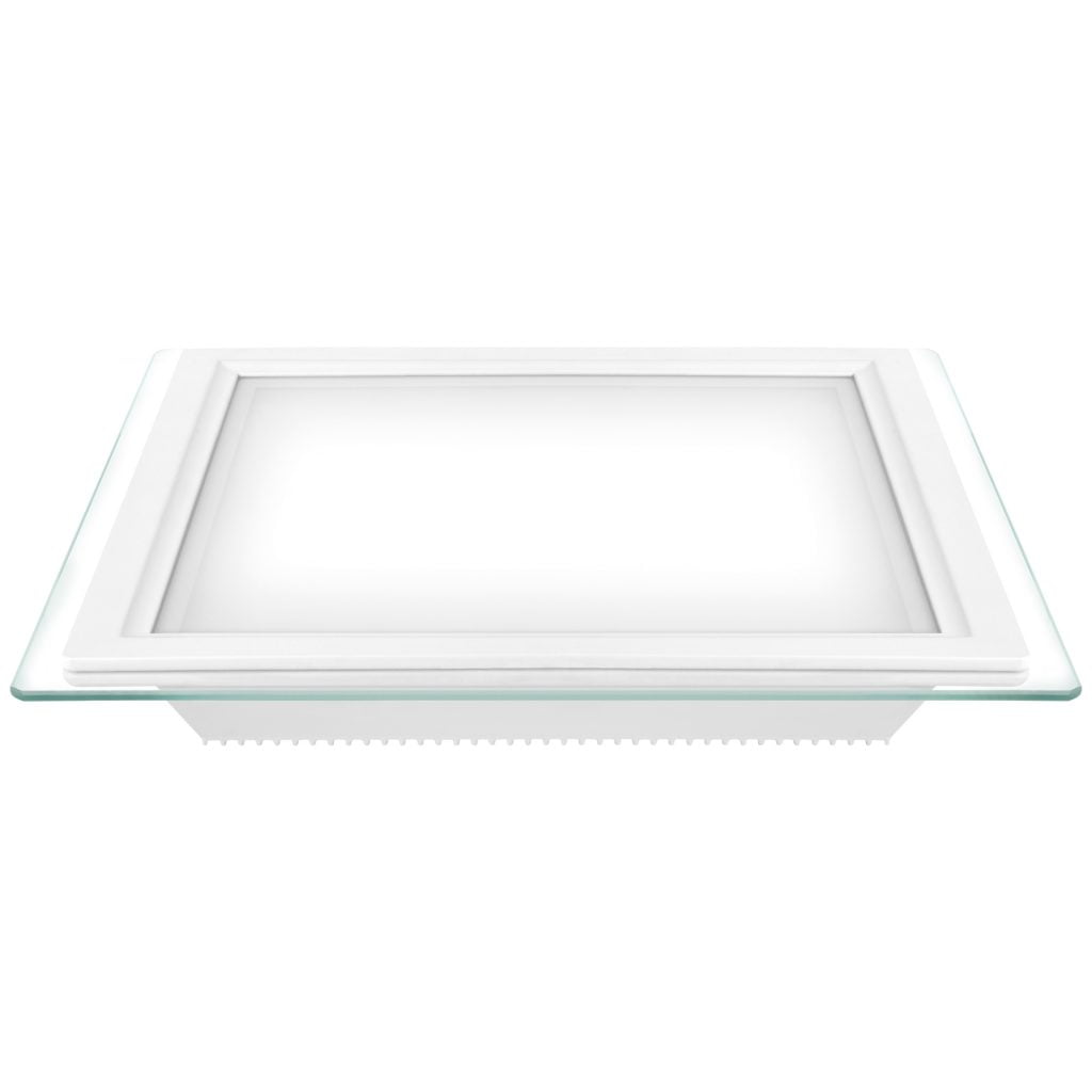 DOWNLIGHT LED MATEL CUADRADO CRISTAL 24W FRÍA