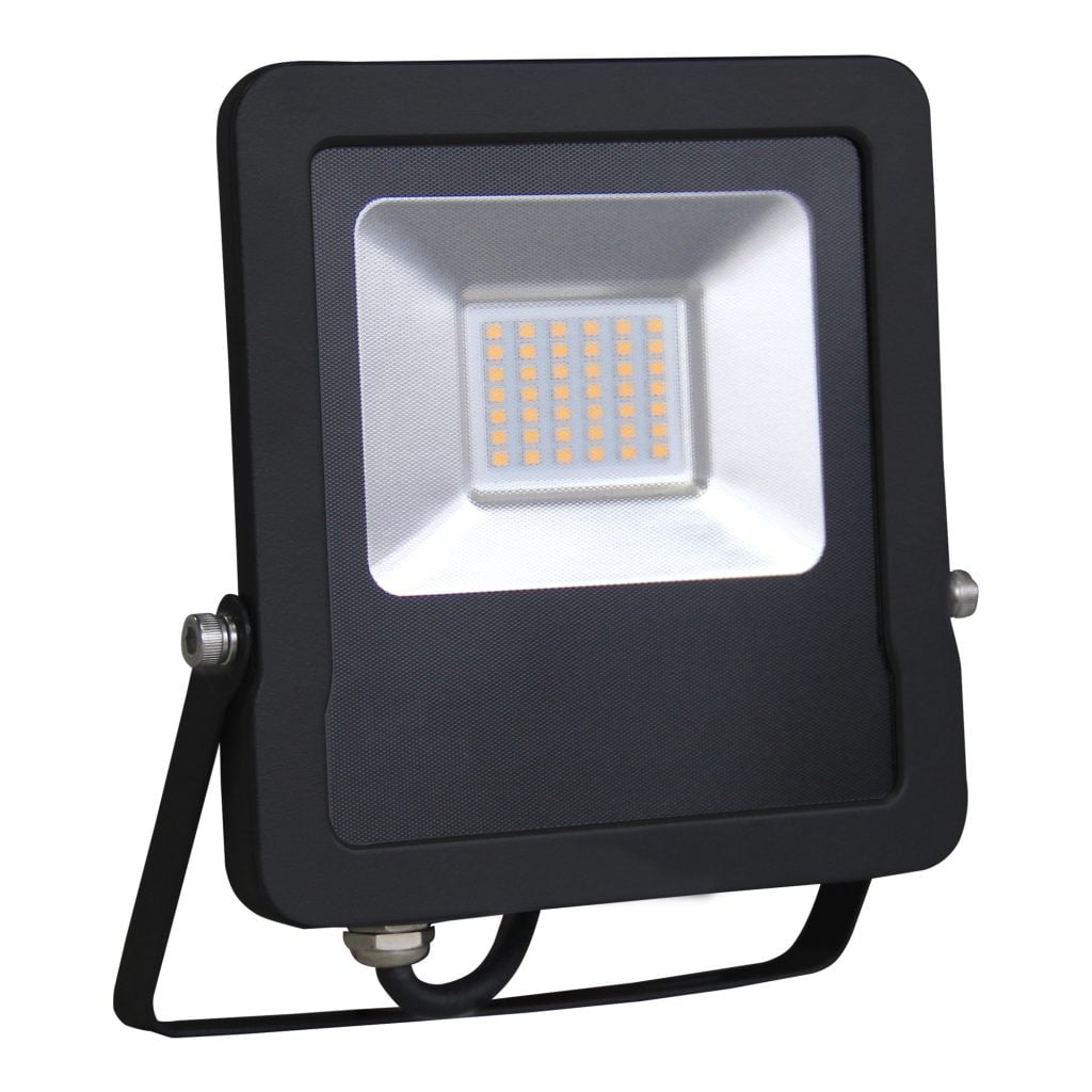 PROYECTOR LED MATEL PLANO NEGRO IP65 30W FRÍA