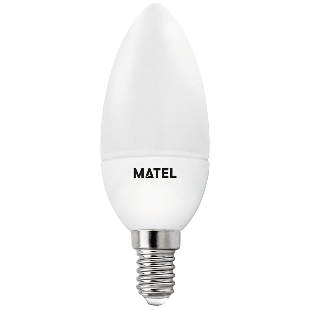 BOMBILLA LED MATEL VELA E14 NEUTRA 7W REGULABLE