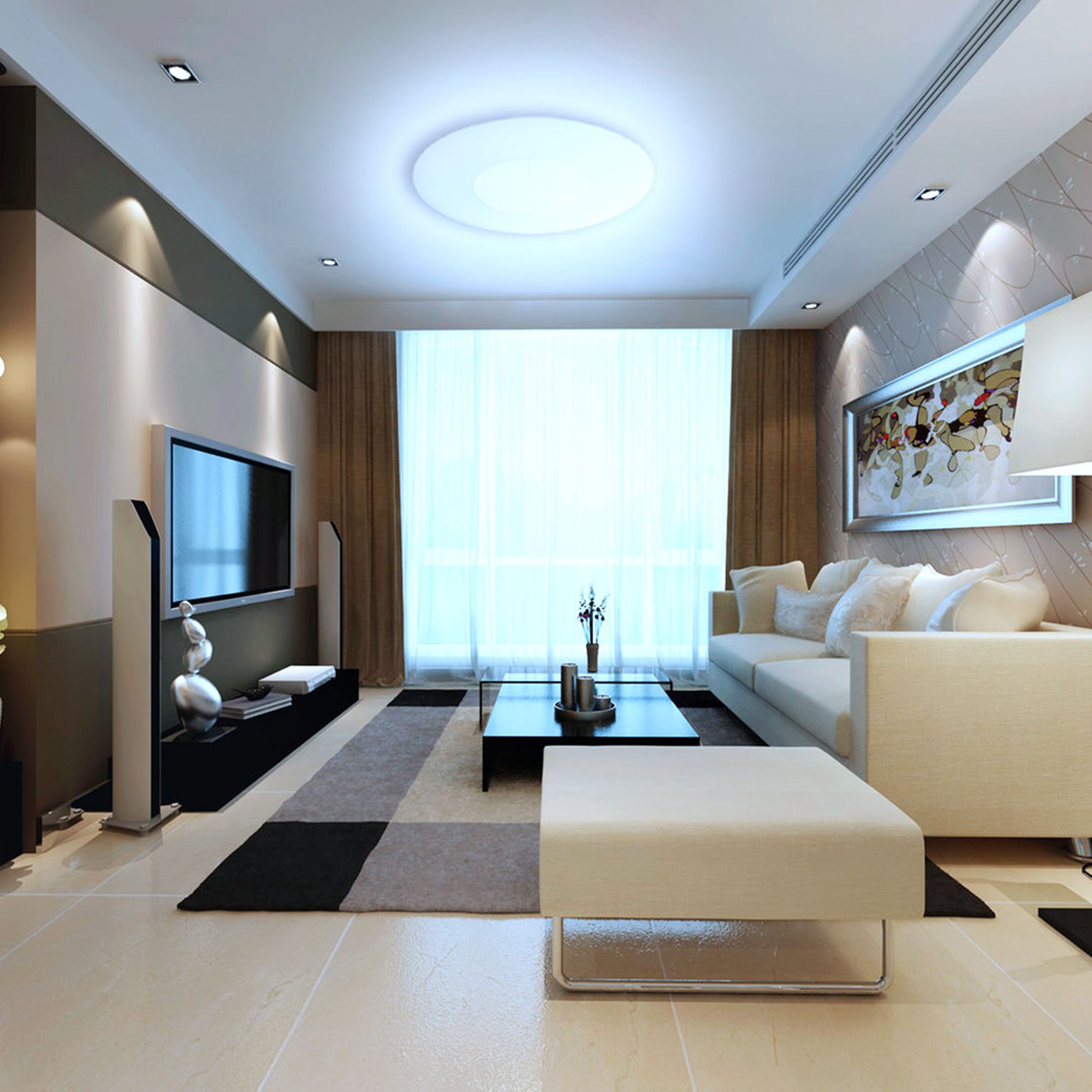 APLIQUE LED MATEL REDONDO EXTRAPLANO 18W NEUTRA - Imagen 2