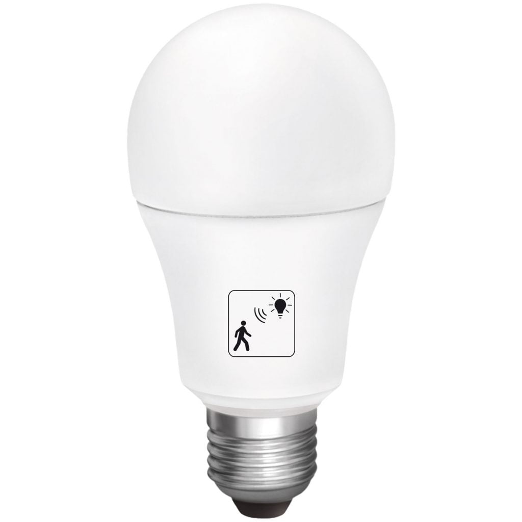 BOMBILLA LED MATEL SENSOR MOVIMIENTO E27 10W CÁLIDA