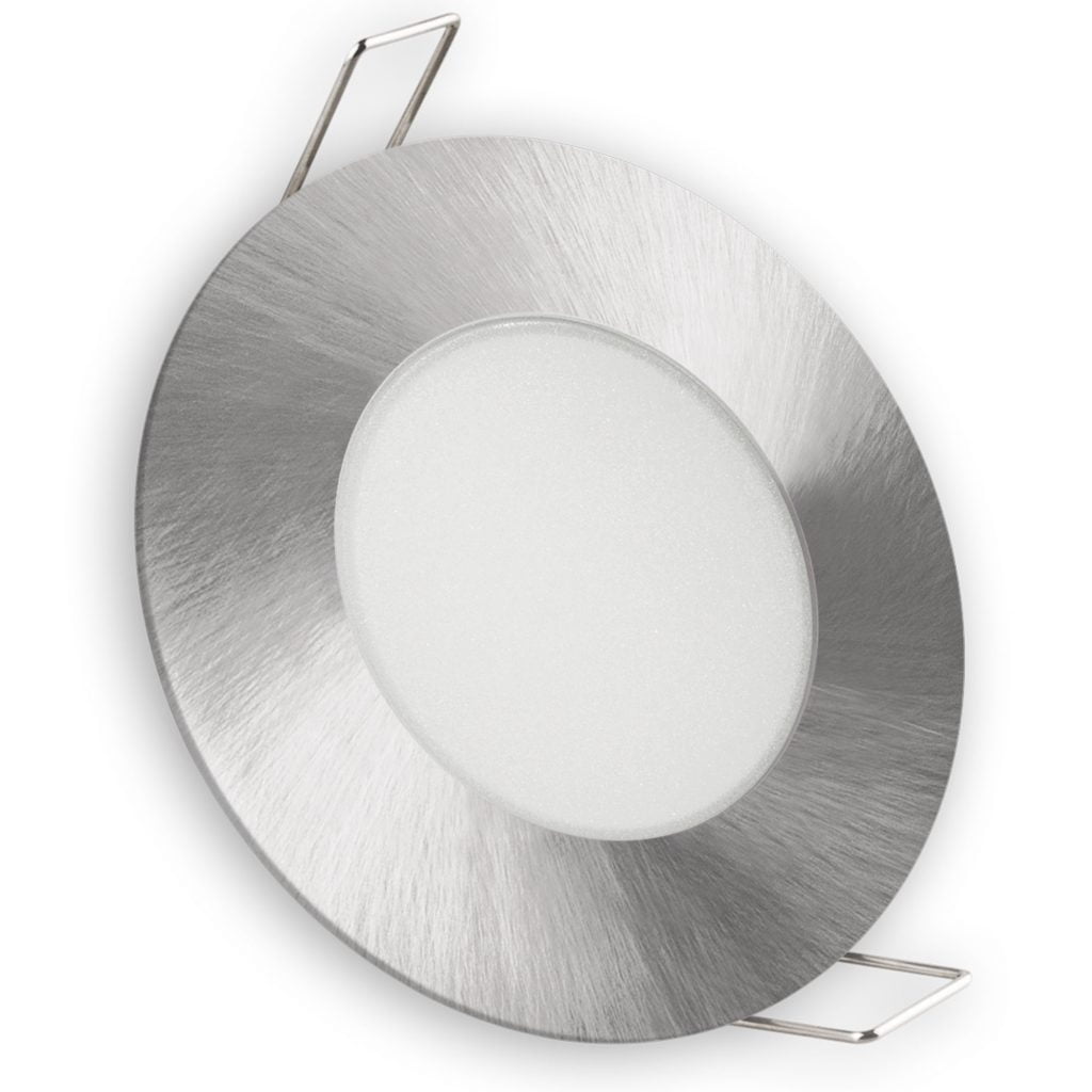 ARO LED MATEL FIJO IP65 REDONDO NÍQUEL 8W FRÍA