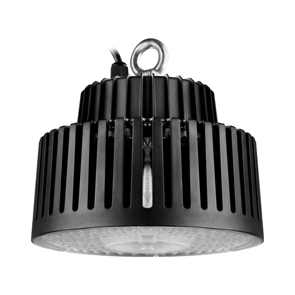 BOMBILLA LED MATEL INDUSTRIAL UFO GANCHO 100W FRÍA