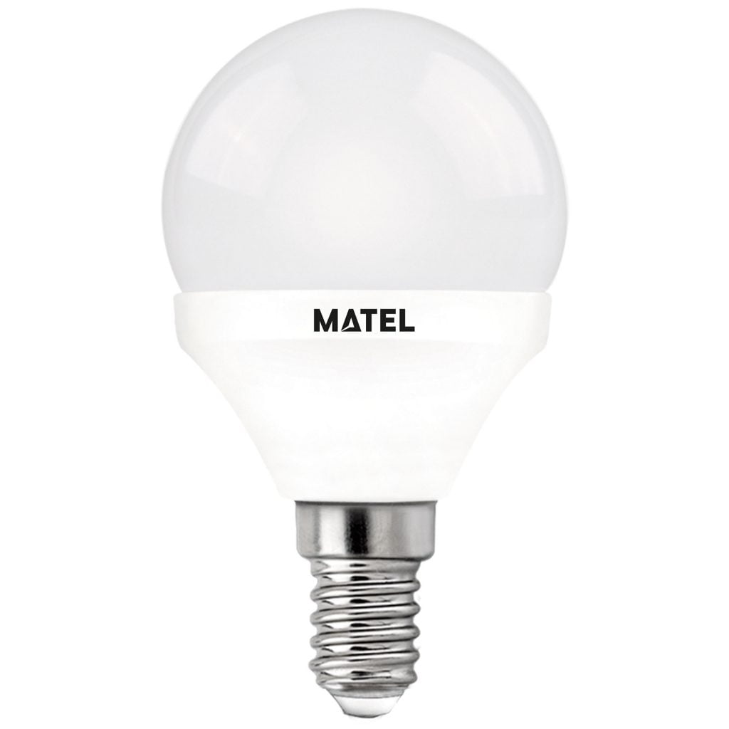 BOMBILLA LED MATEL ESFÉRICA E14 5W CÁLIDA (3 INTENSIDADES)