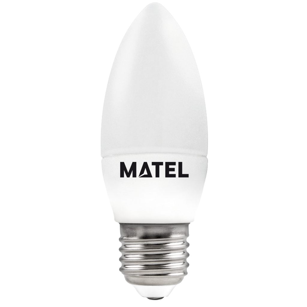 BOMBILLA LED MATEL VELA E27 8W CÁLIDA