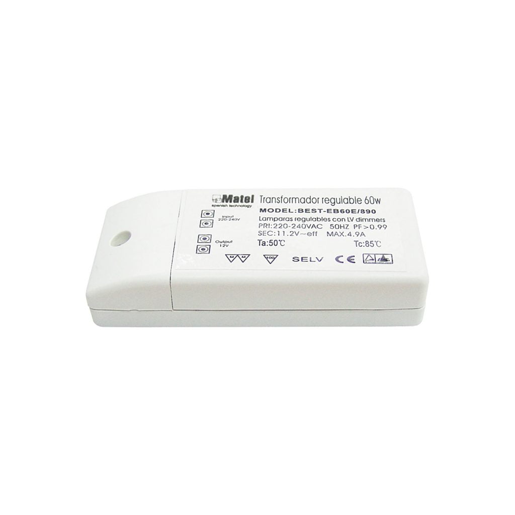 TRANSFORMADOR ELECTRÓNICO MATEL 12V 60W